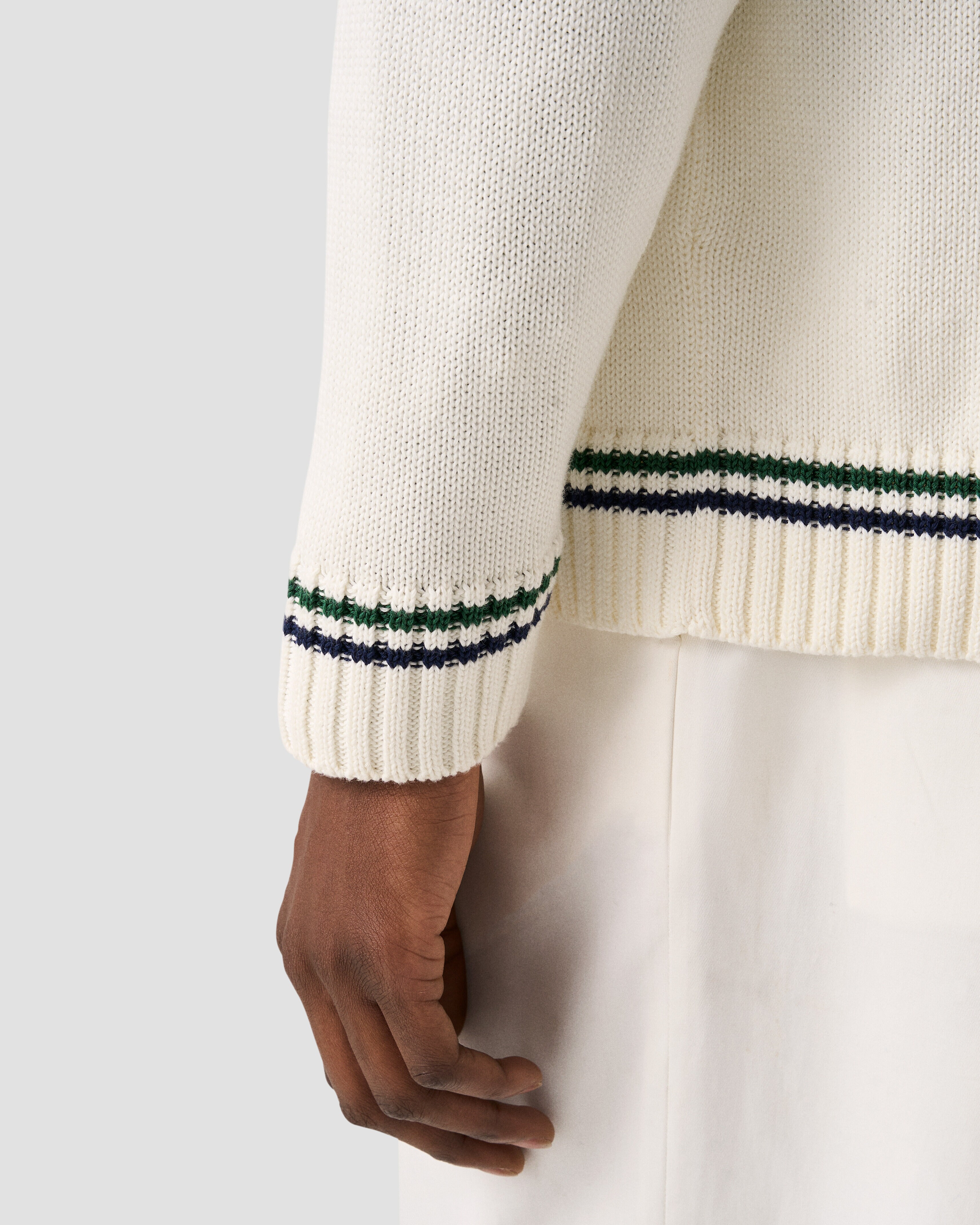 ETON X TRETORN COTTON V NECK CARDIGAN